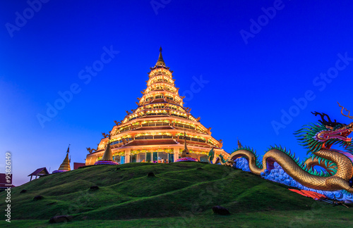 Wat Hyua Pla Kang in Chinese style  Chiangrai province of Thailand