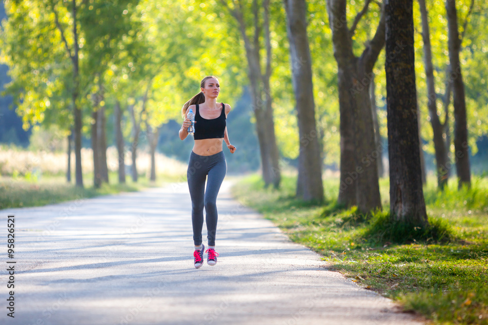 Fototapeta premium Jogging woman