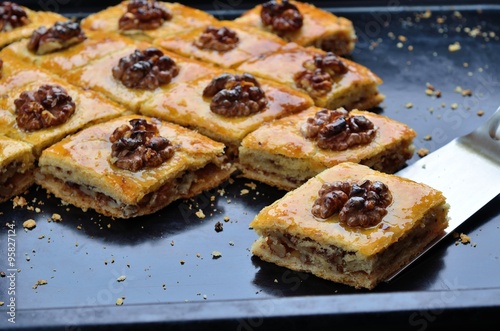 Wallpaper Mural Baklava with walnut. Torontodigital.ca