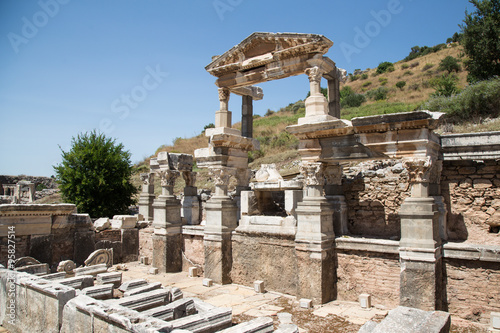 Fountain of Trajan in Ephesus Ancient City