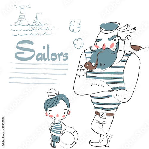 sailor son and sailor father