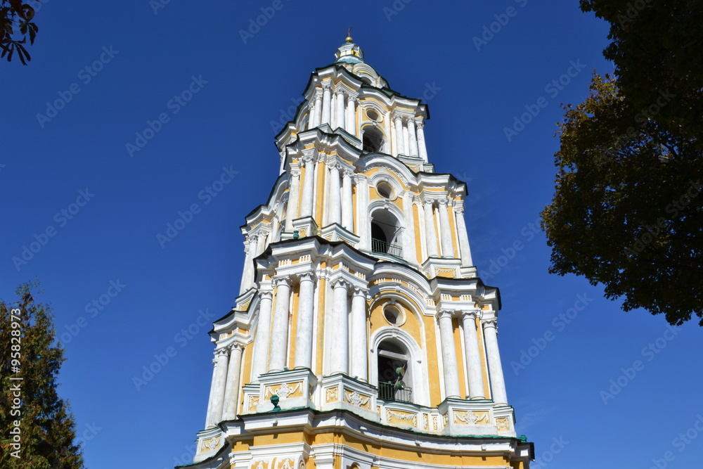 The bell tower of orthodox cathedral./ The bell tower of the Orthodox Cathedral of the XVII century.	