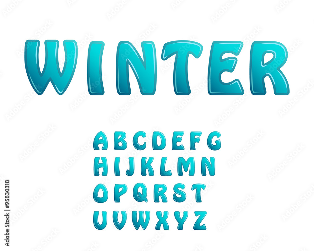 blue ice shiny letters holiday winter fonts blue ice shiny letters holiday winter fonts