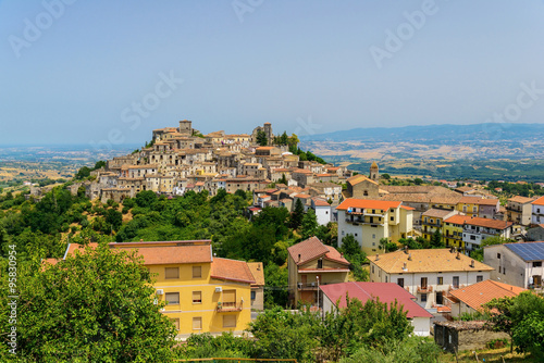 Altomonte town and its surroundings, Italy.