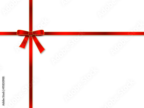 festliche rote Geschenkschleife