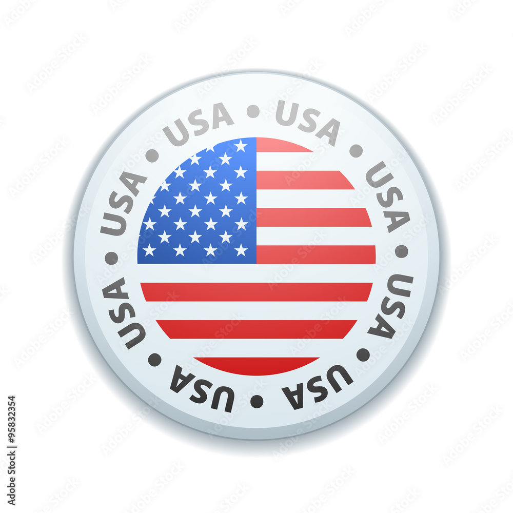 USA Button USA Button