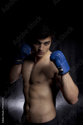 boxer black background © muratemre