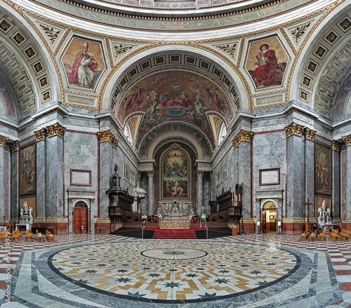 Sanctuary and altar of Esztergom Basilica, Hungary