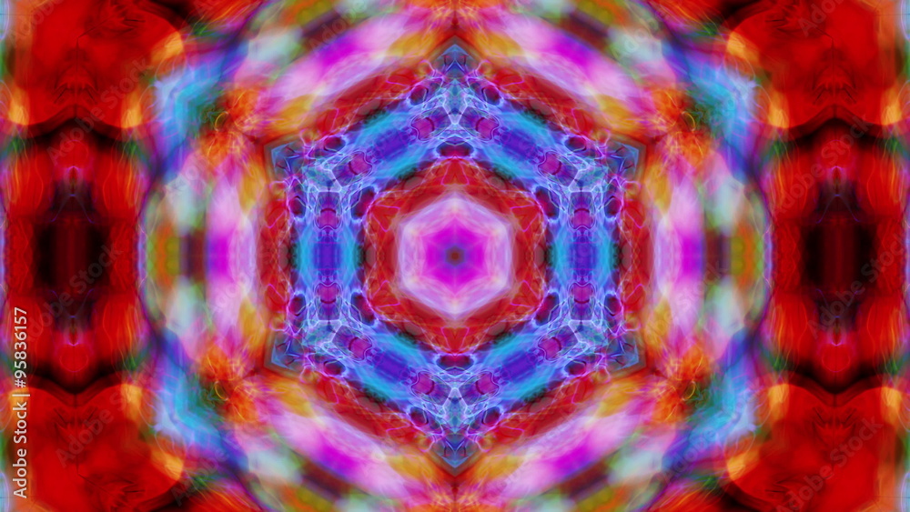 Kaleido 1001: Kaleidoscopic video background (Video Loop).