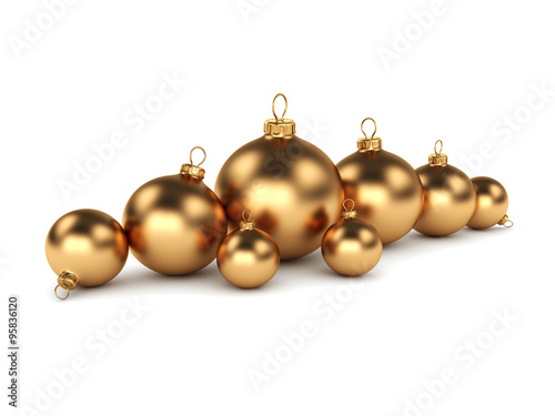 Gold Christmas ball