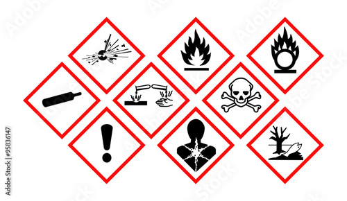 Pictogrammes danger GHS.