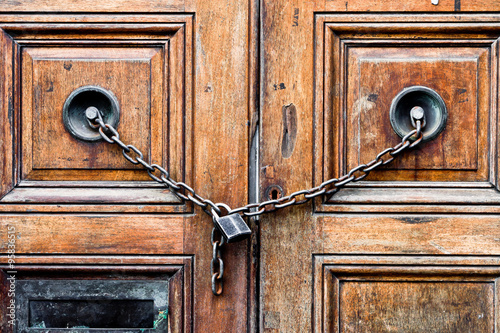 Chained door photo