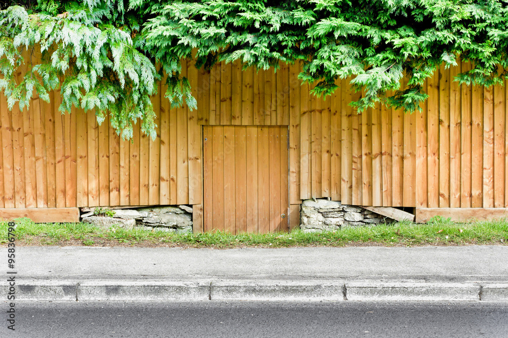 Fence and gate Fence and gate