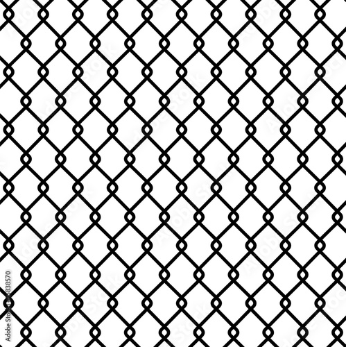 Seamless mesh. Isolated on blue background. Vector silhouettes