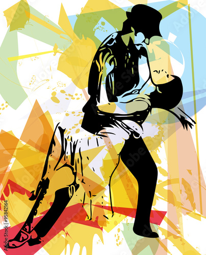 Latino Dancing couple