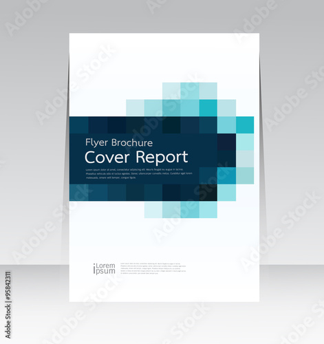 Vector design for Cover Report Annual Flyer Poster in A4 size