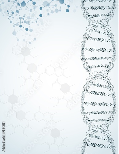 DNA and Molecules on isolated background