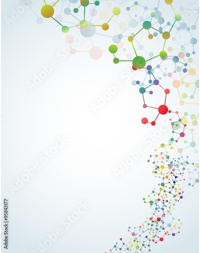 Multicolored molecular background