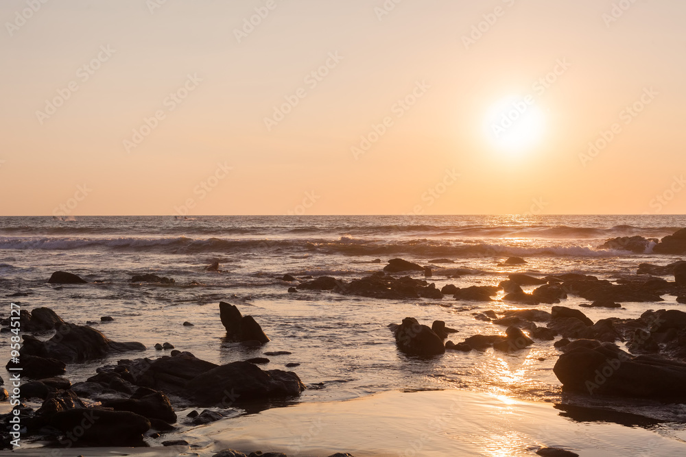 Beautiful Sunset Above The Pacific Ocean Beautiful Sunset Above The Pacific Ocean