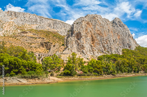 Rock mountain at El Chorro in Malaga