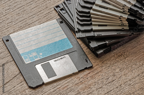 Used floppy diskttes photo