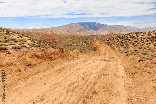 landscape of red sandstone