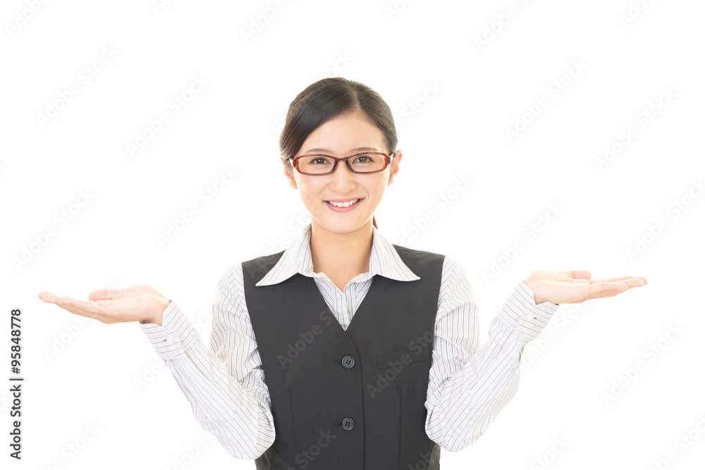 笑顔の女性 笑顔の女性