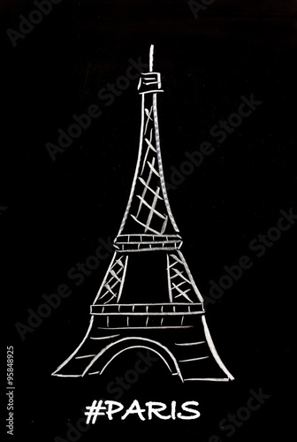 Sketch the Eiffel Tower