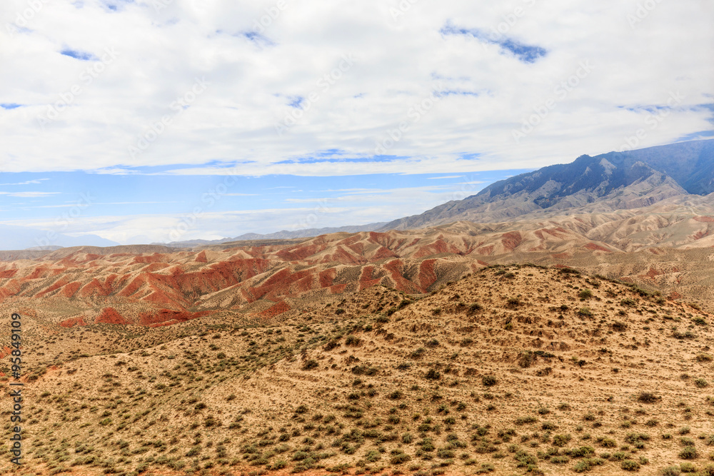 landscape of red sandstone