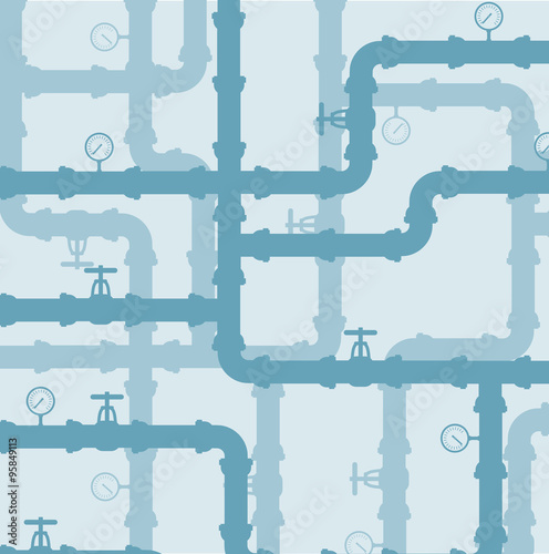 Scheme of water system .vector  background