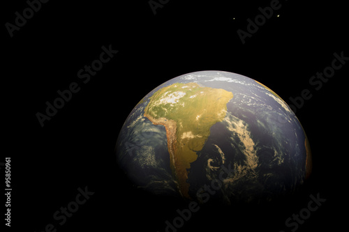 Fototapeta Naklejka Na Ścianę i Meble -  view of planet Earth from space