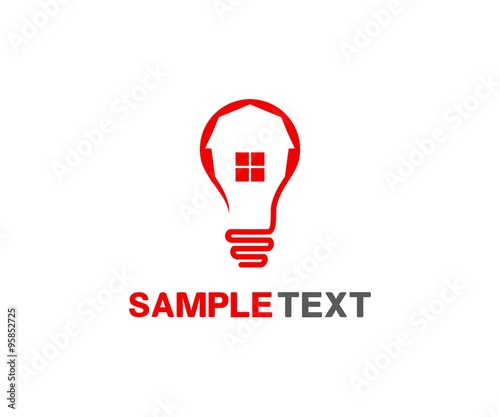 smart house concept logo template
