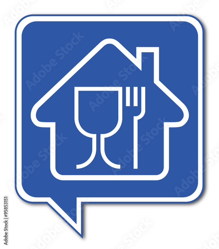 Logo maison et restaurant.