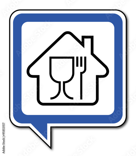 Logo maison et restaurant.