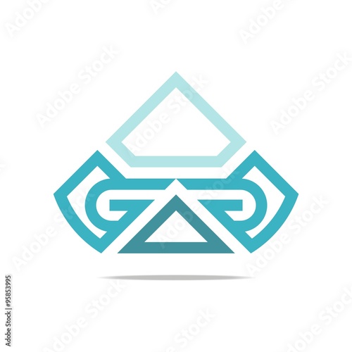 Logo design letter G abstract vector