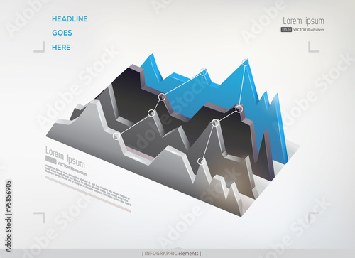 Abstract vector infographic element.