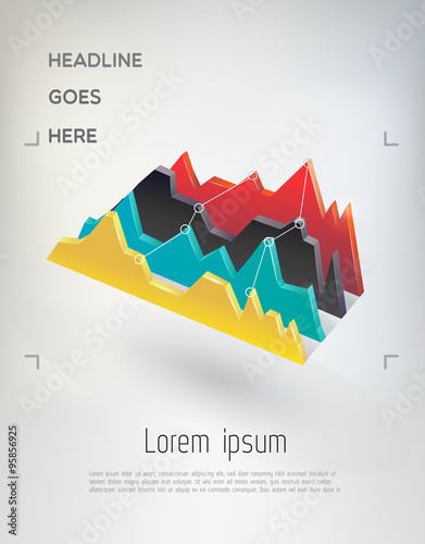 Abstract vector infographic element.