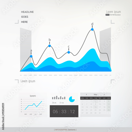 Abstract infographic graph
