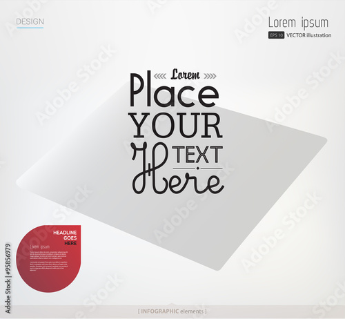 Modern, abstract, vector, element