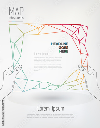 Modern, abstract infographics elements.