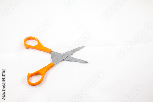 Scissors on whit isolate background