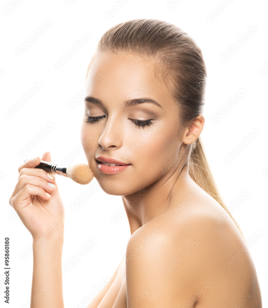 Portrait of beautiful young woman with make-up Portrait of beautiful young woman with make-up