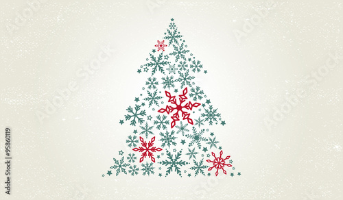 Christmas card, wishes, christmas tree