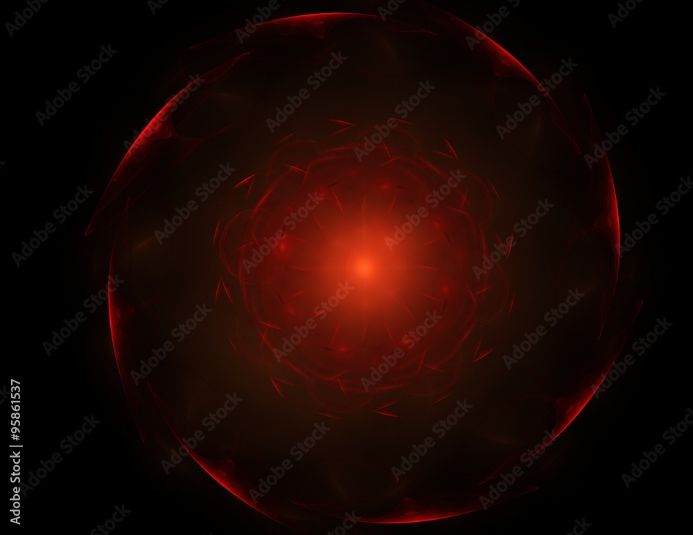 Naklejka premium Abstract lens flare space or time travel concept background