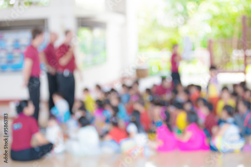 Wallpaper Mural Blurred activity of the kindergarten Torontodigital.ca