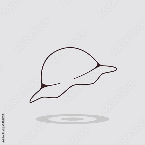 Simple flat dumplings icon