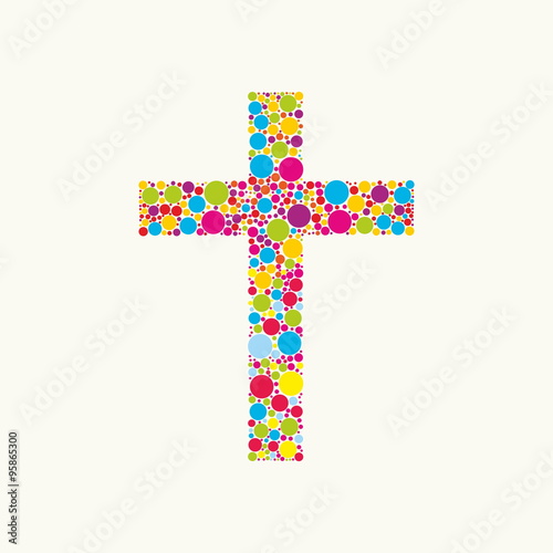 Colorful cross