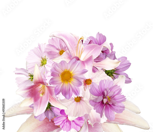 Abstract floral assorted Beautiful bouquet pink flowers   © red150770