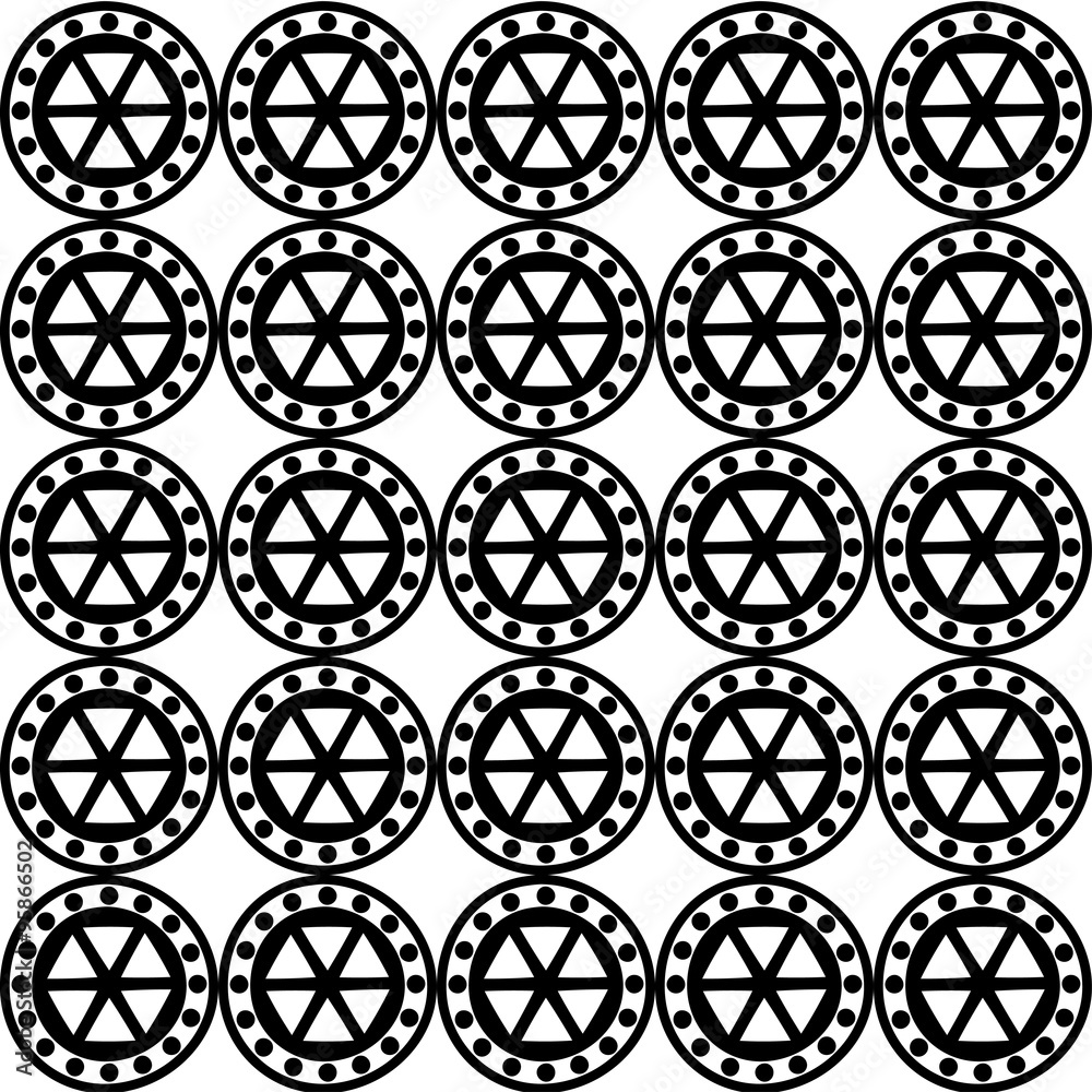 Seamless decorative vector background with abstract figures Seamless decorative vector background with abstract figures