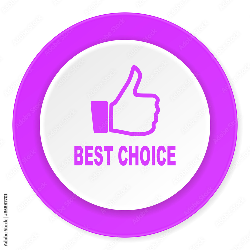 best choice violet pink circle 3d modern flat design icon on white background best choice violet pink circle 3d modern flat design icon on white background
